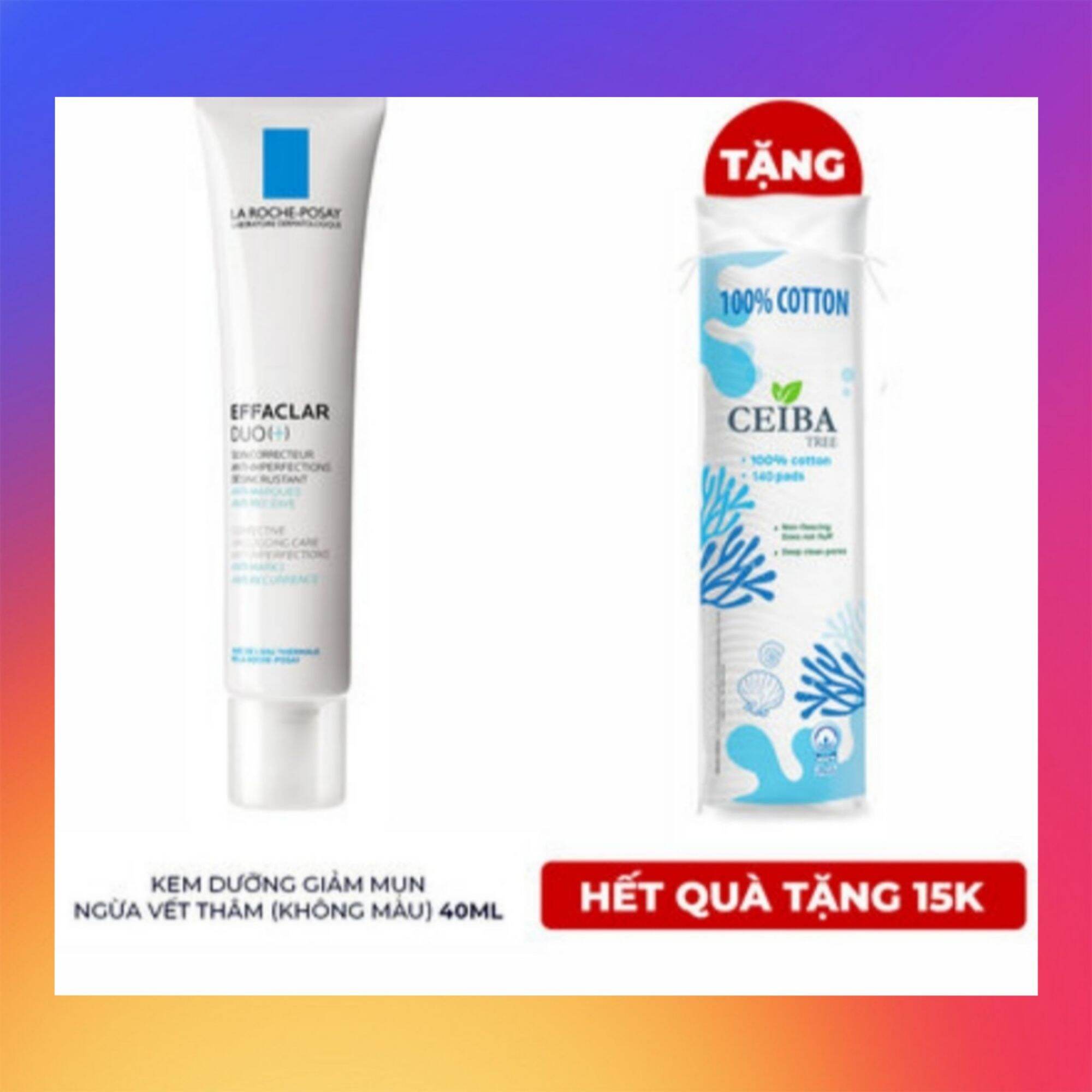 [Hcm][ Freeship Max + Tặng Quà ] Kem Dưỡng La Roche - Posay Giảm Mụn Ngừa Vết Thâm (Không Màu) Cosmetics Tc