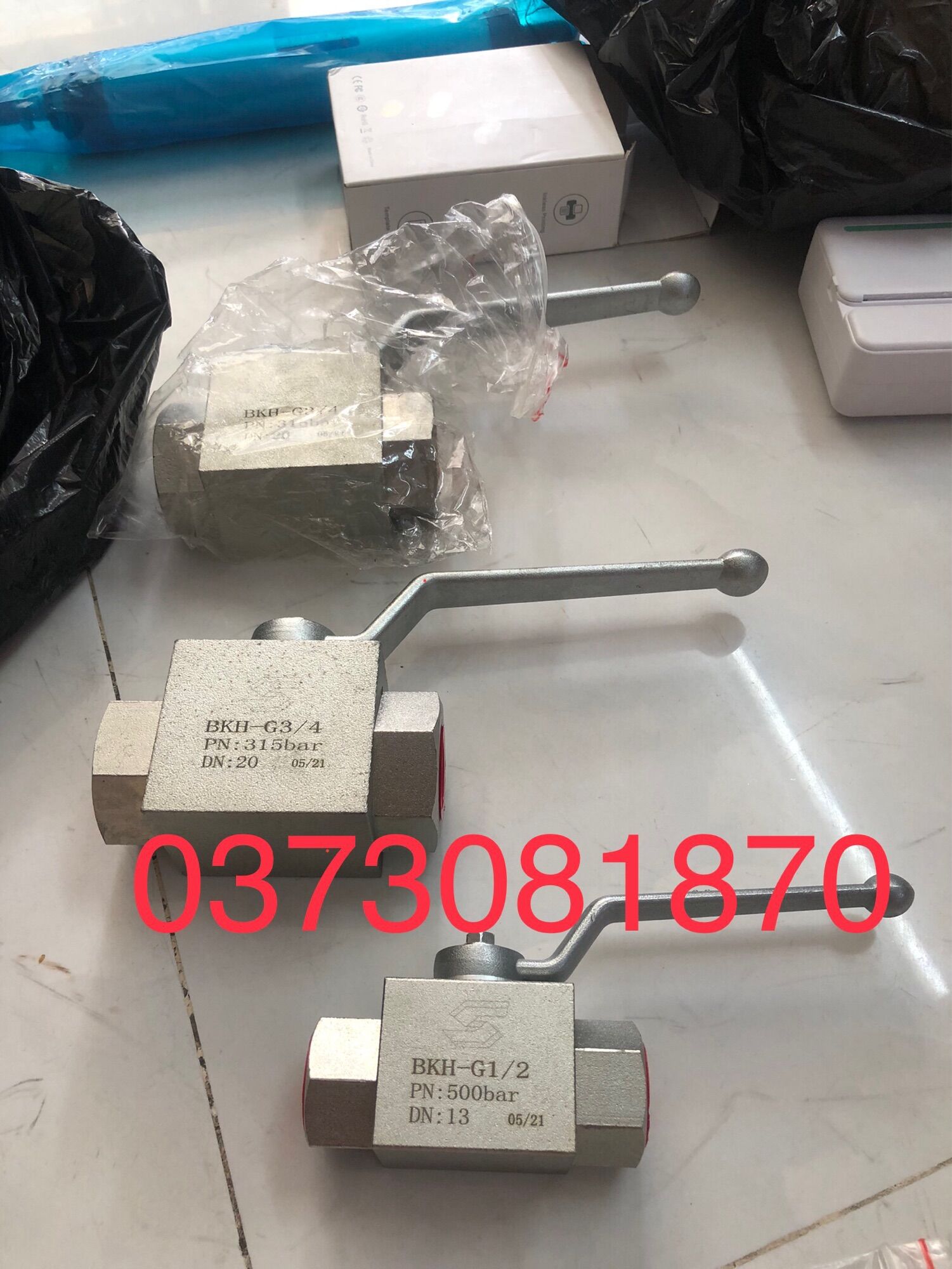 Van gạt tay thủy lực ren 13/17/21/27