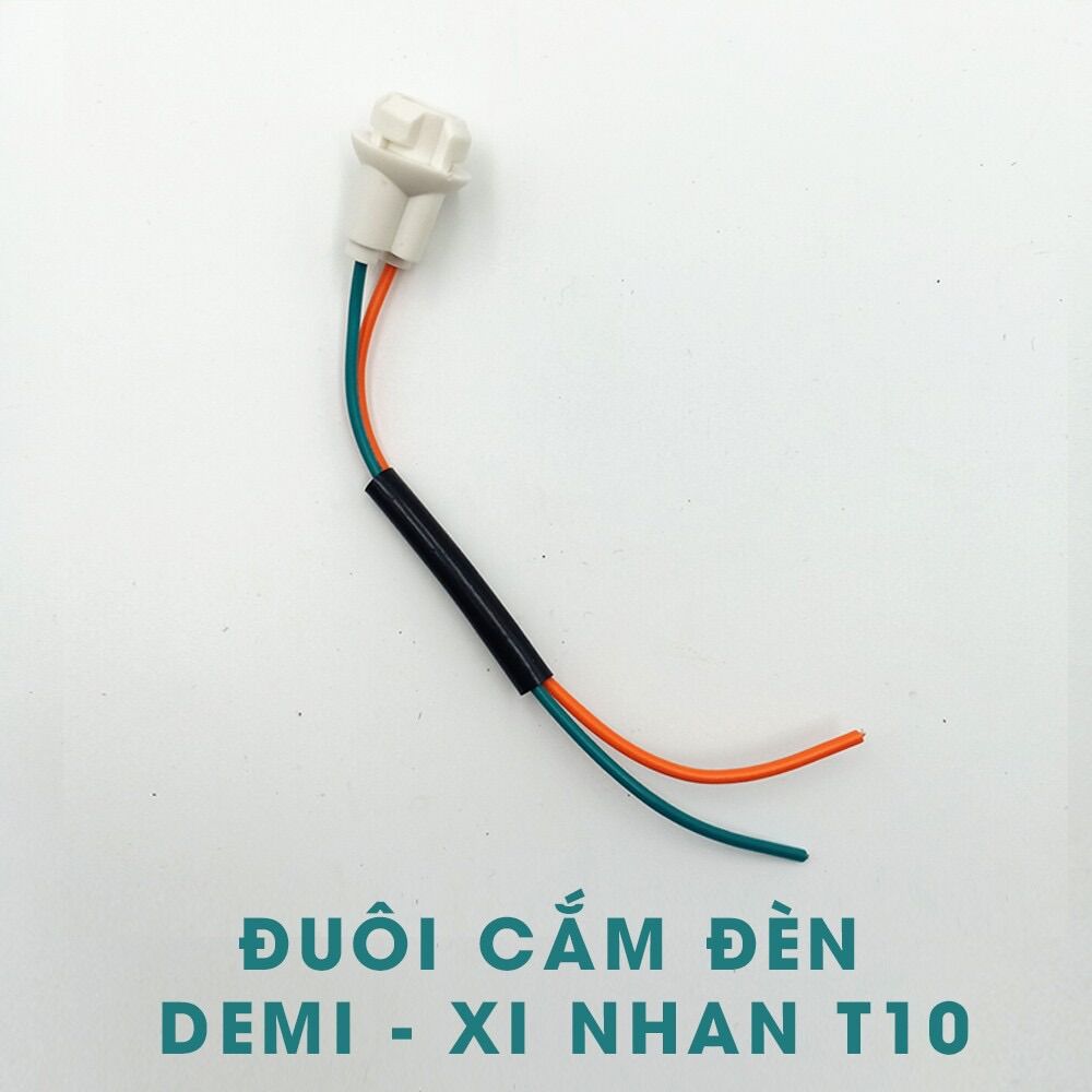 Đui giắc cắm đèn demi, si nhan chuẩn t10 gắn mọi dòng xe