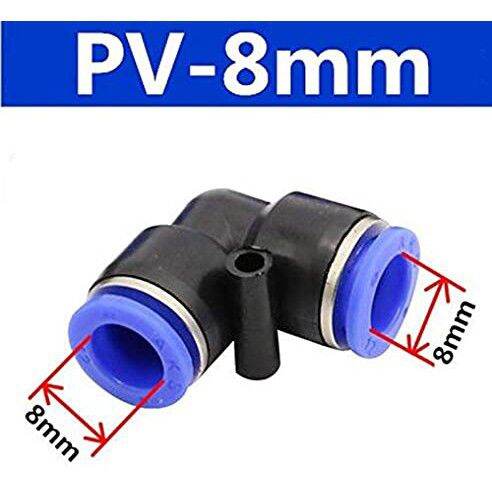 L nối nhanh Phi 8| Phụ kiện lắp ống phun sương LPDE 8mm co gốc nối ống phi 8|