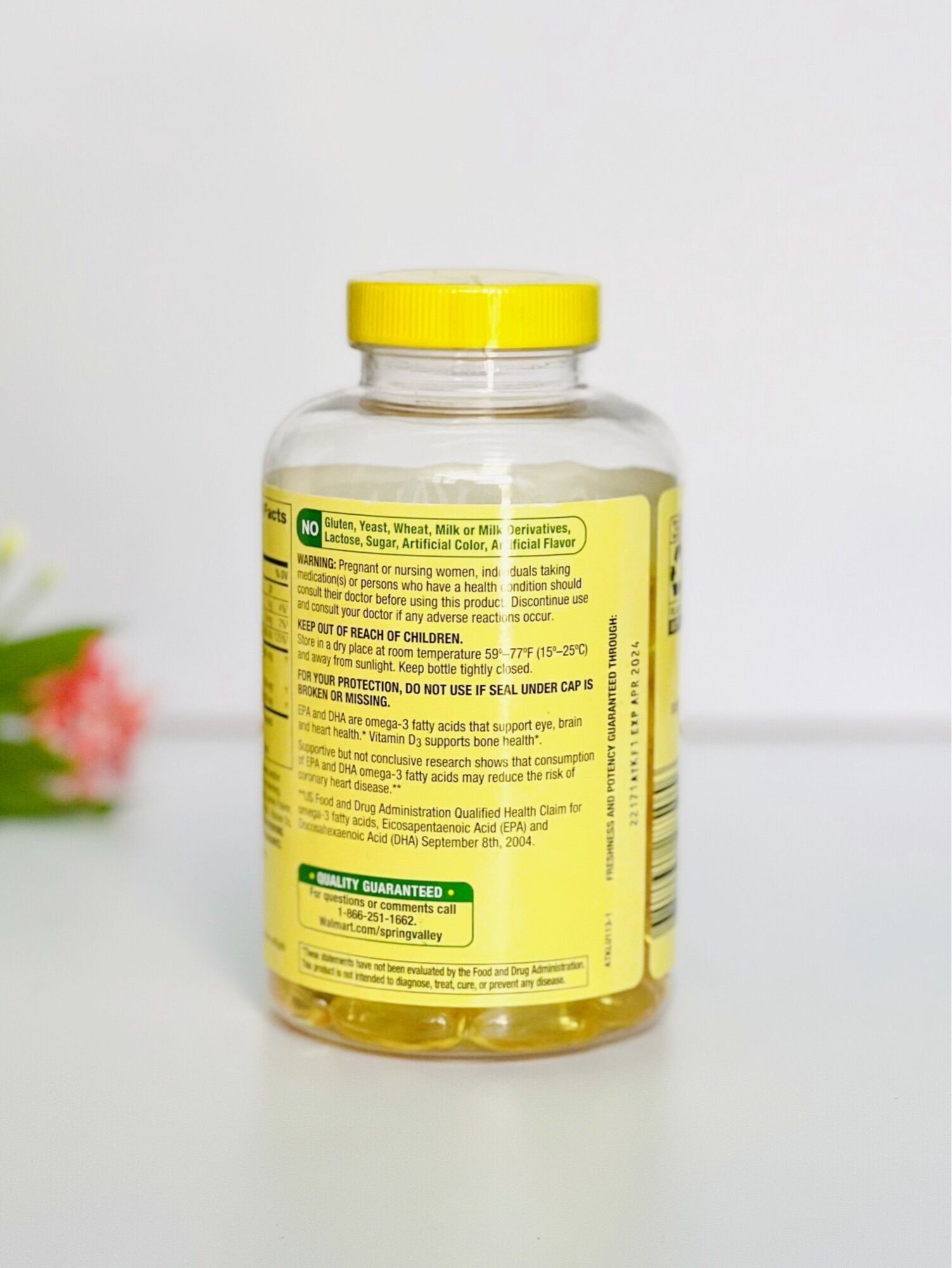 Dầu Cá - Spring Valley Omega3 2000mg 120 viên.