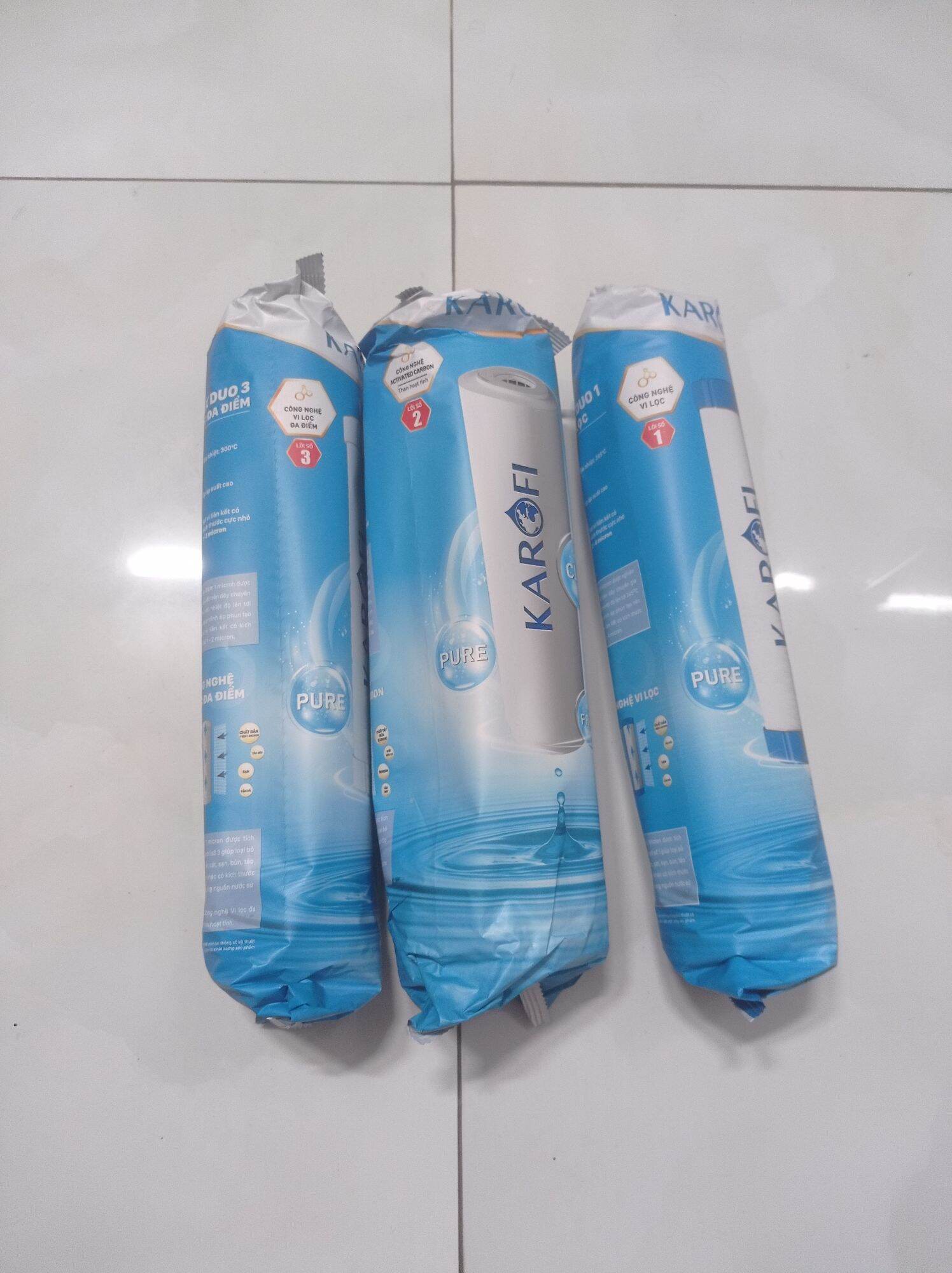 Bộ lõi lọc nước karofi 1,2,3