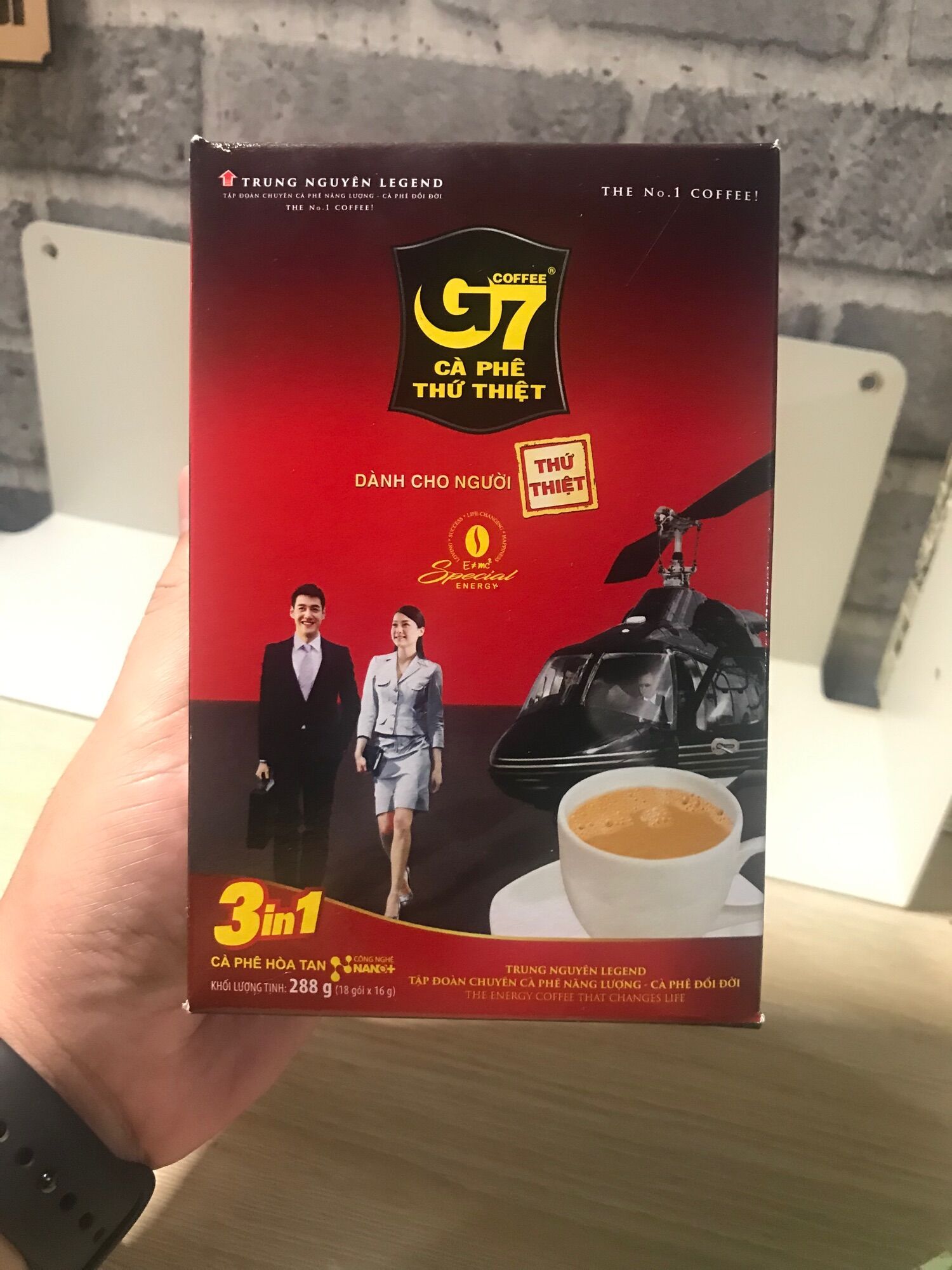 Cà phê G7 3in1 hộp 18 gói x 16gram