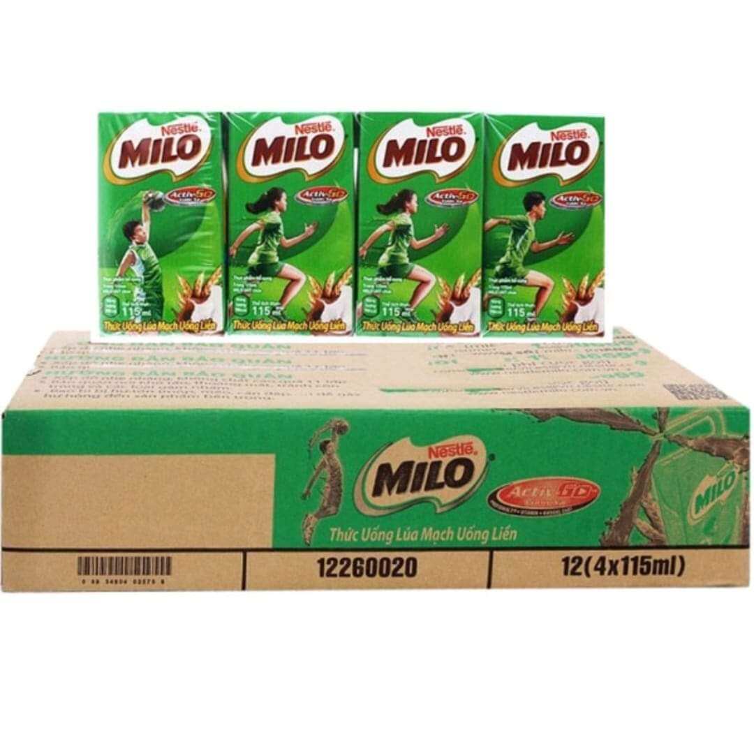 Sữa lúa mạch Milo 115ml (48 hộp)