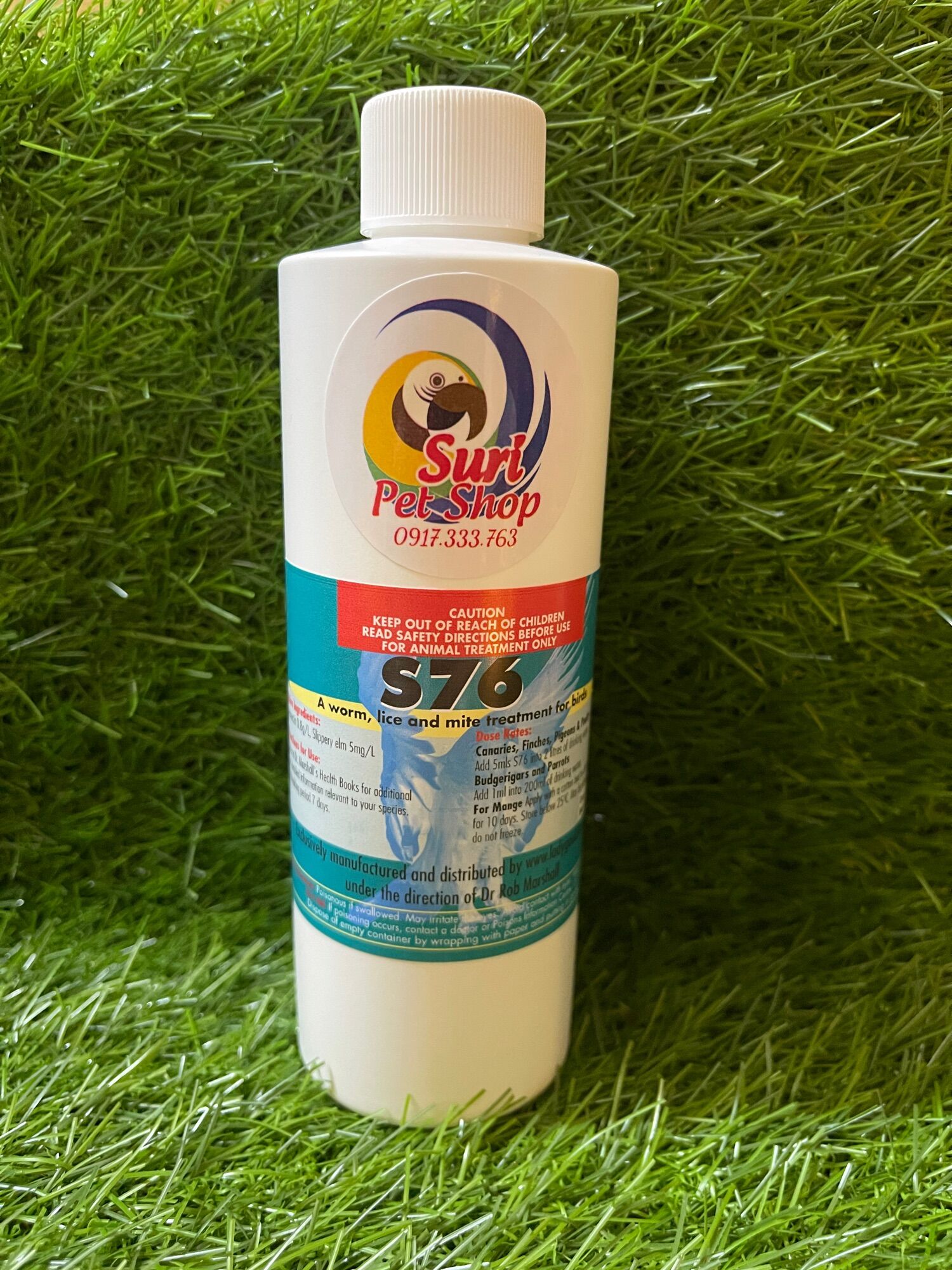 S76 chai nguyên seal 250ml dành cho chim vẹt cảnh