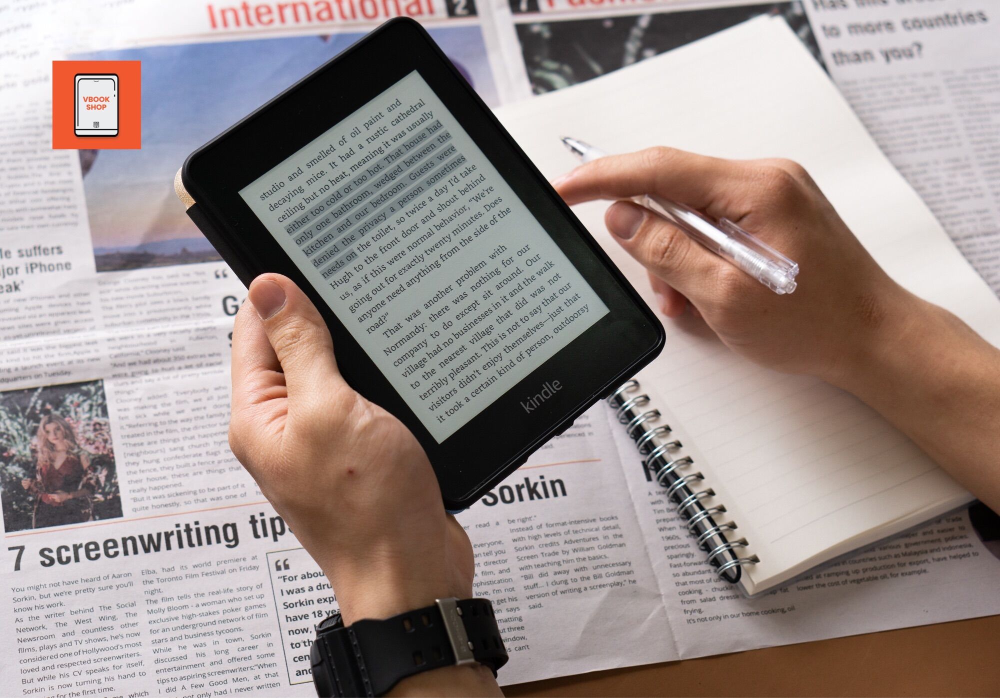 Máy đọc sách Kindle Paperwhite Gen 4 - Chính hãng- Bảo hành 13 tháng