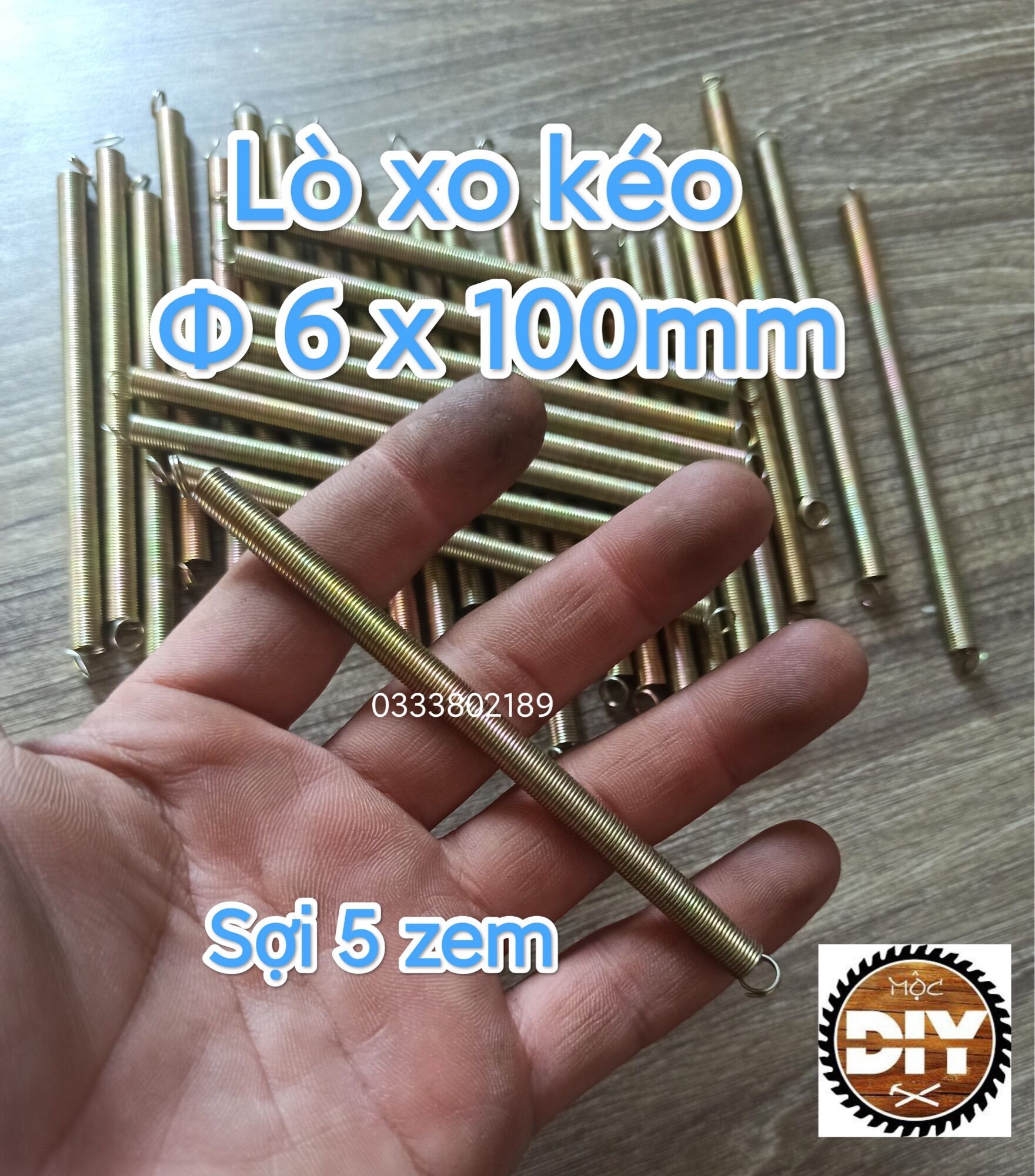 Lò xo kéo phi 6 dài 10cm