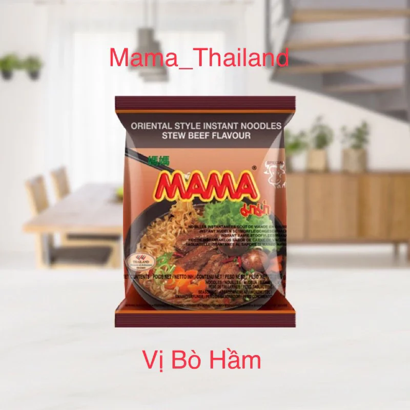 Mì gói mama Thái Lan 60gr (7 loại/thùng 30 gói)