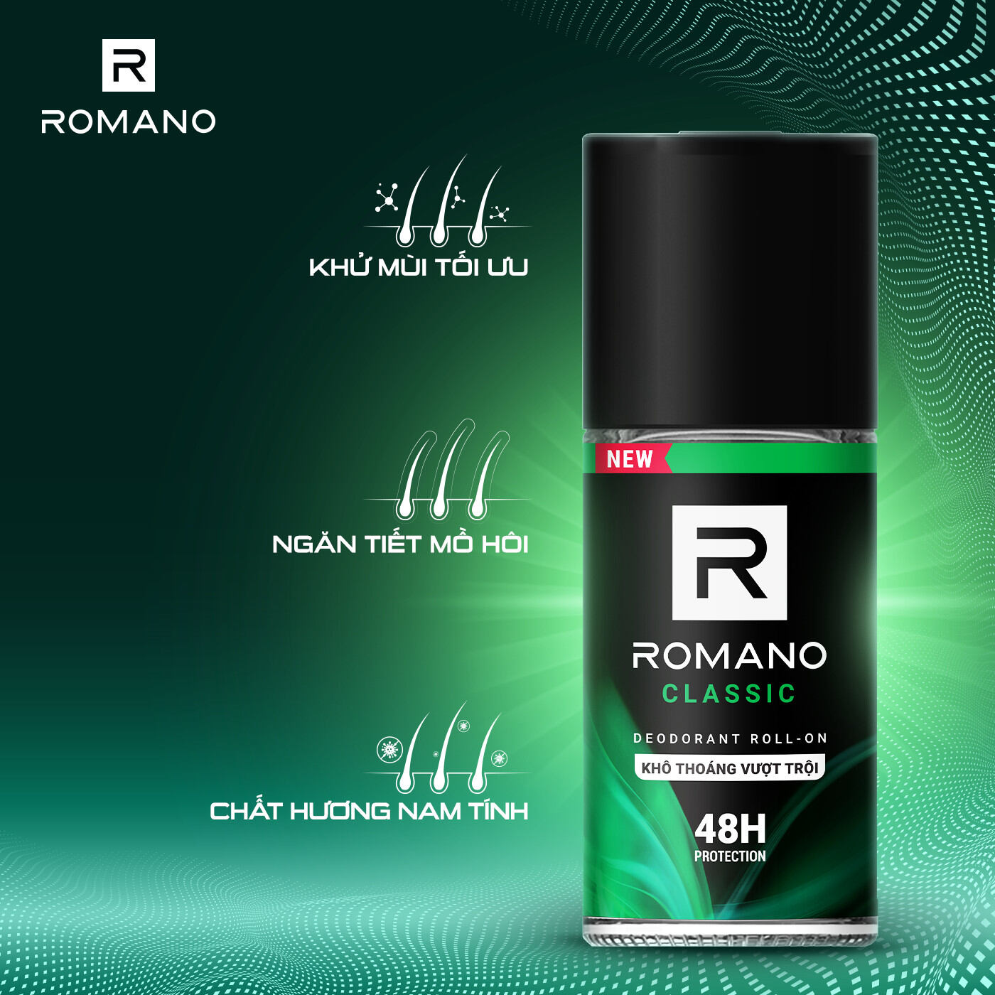 Lăn khử mùi Romano Classic 50ml.