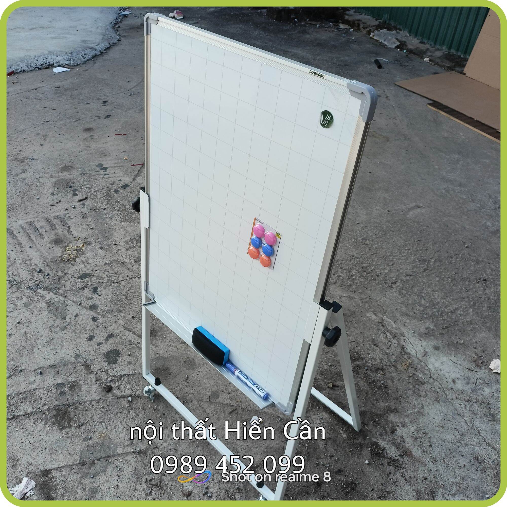 Bảng Flip chart chân gấp viết bút lông cao cấp