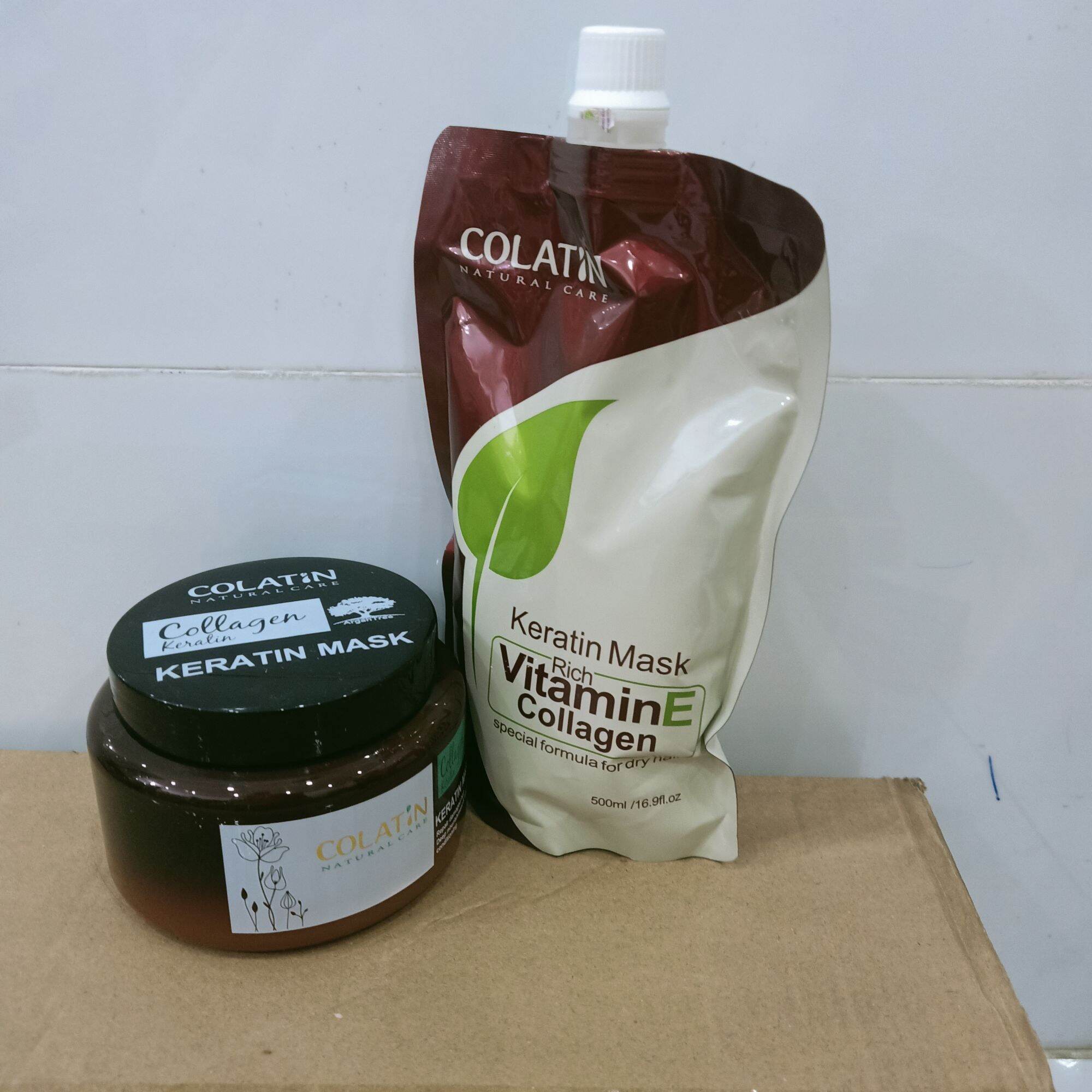 dầu hấp dưỡng tóc phục hồi colatin keratin Collagen vitamin E