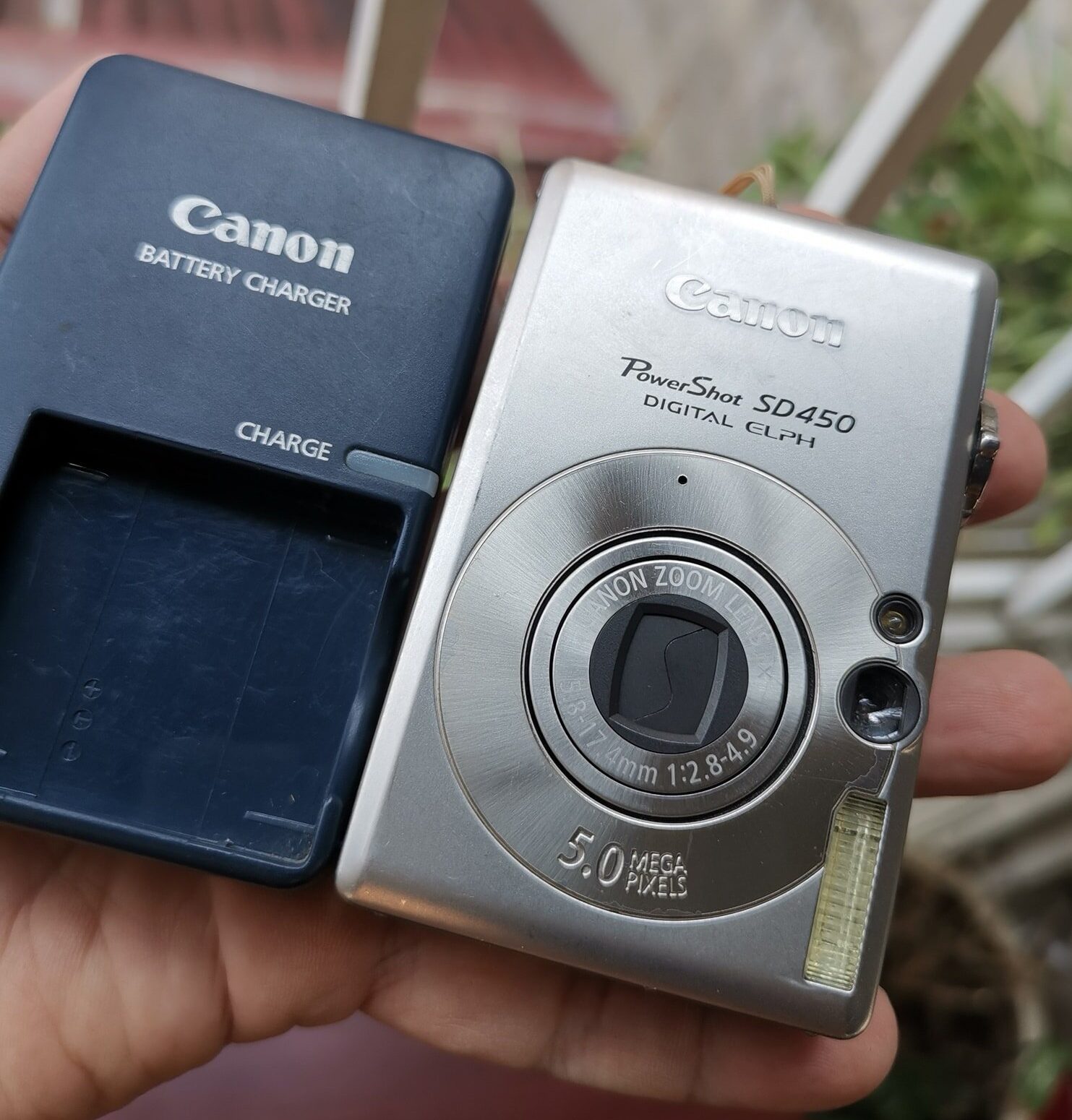 Máy ảnh kỹ thuật số vintage canon power shot sd450 elph