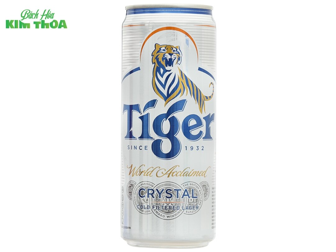 Thùng 24 lon bia Tiger Crystal 330ml