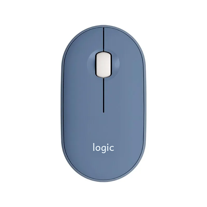 Logitech Pebble Chuột Bluetooth Không Dây Nhẹ Và Mỏng Tắt Tiếng Pin Văn Phòng USB Chuột Mini Cho Máy Tính Laptop Và Máy Tính Bảng