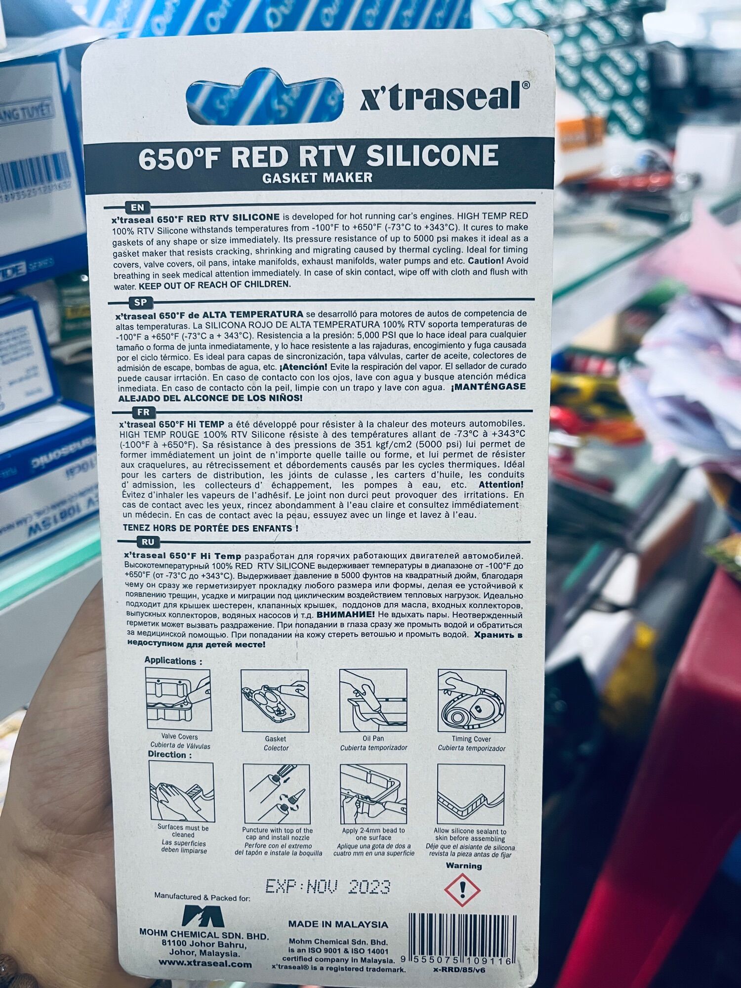 Keo silicon đỏ dán ron chịu nhiệt độ