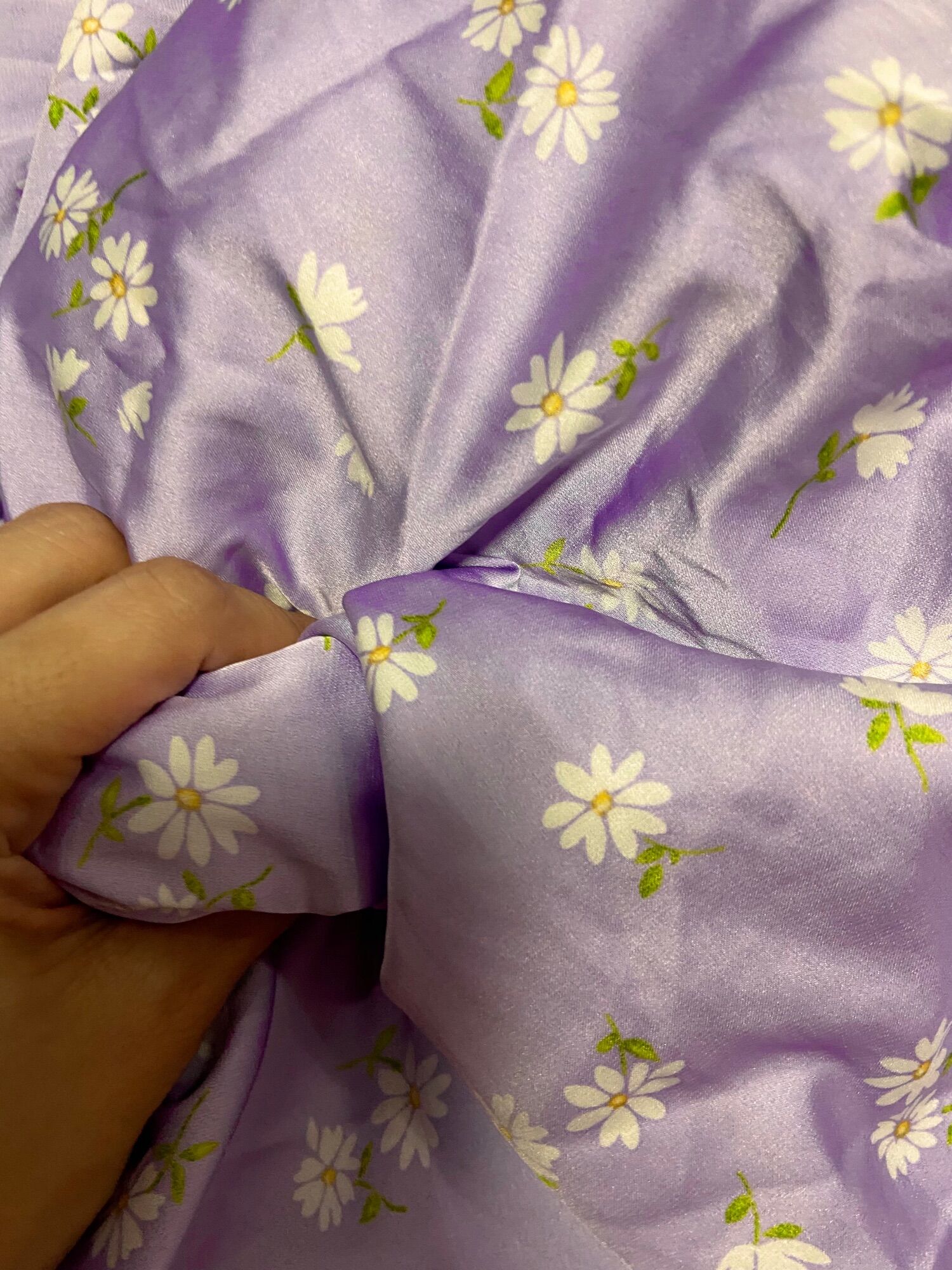 2m vải lụa satin mềm mịn mát co giản nhẹ sang đẹp khổ 1m5(A5)