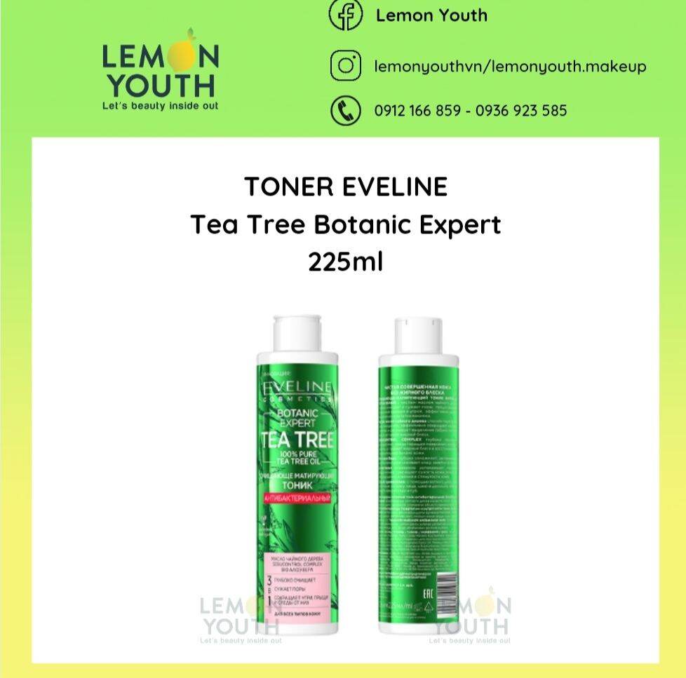 Toner Acid Eveline Tea Tree Làm Sạch Sâu