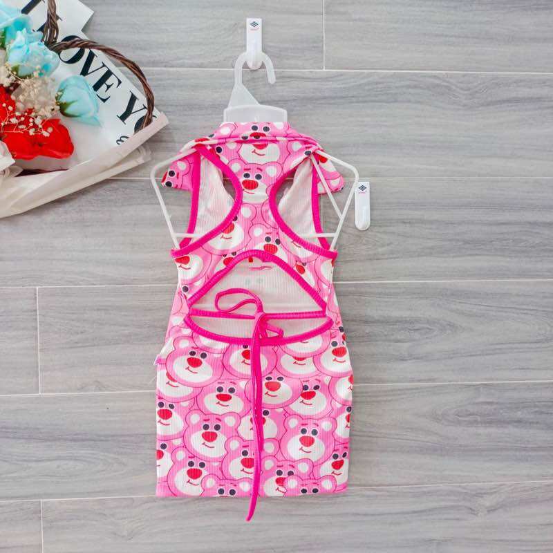 Đầm Body Thun Co Giãn Cho Bé Gái