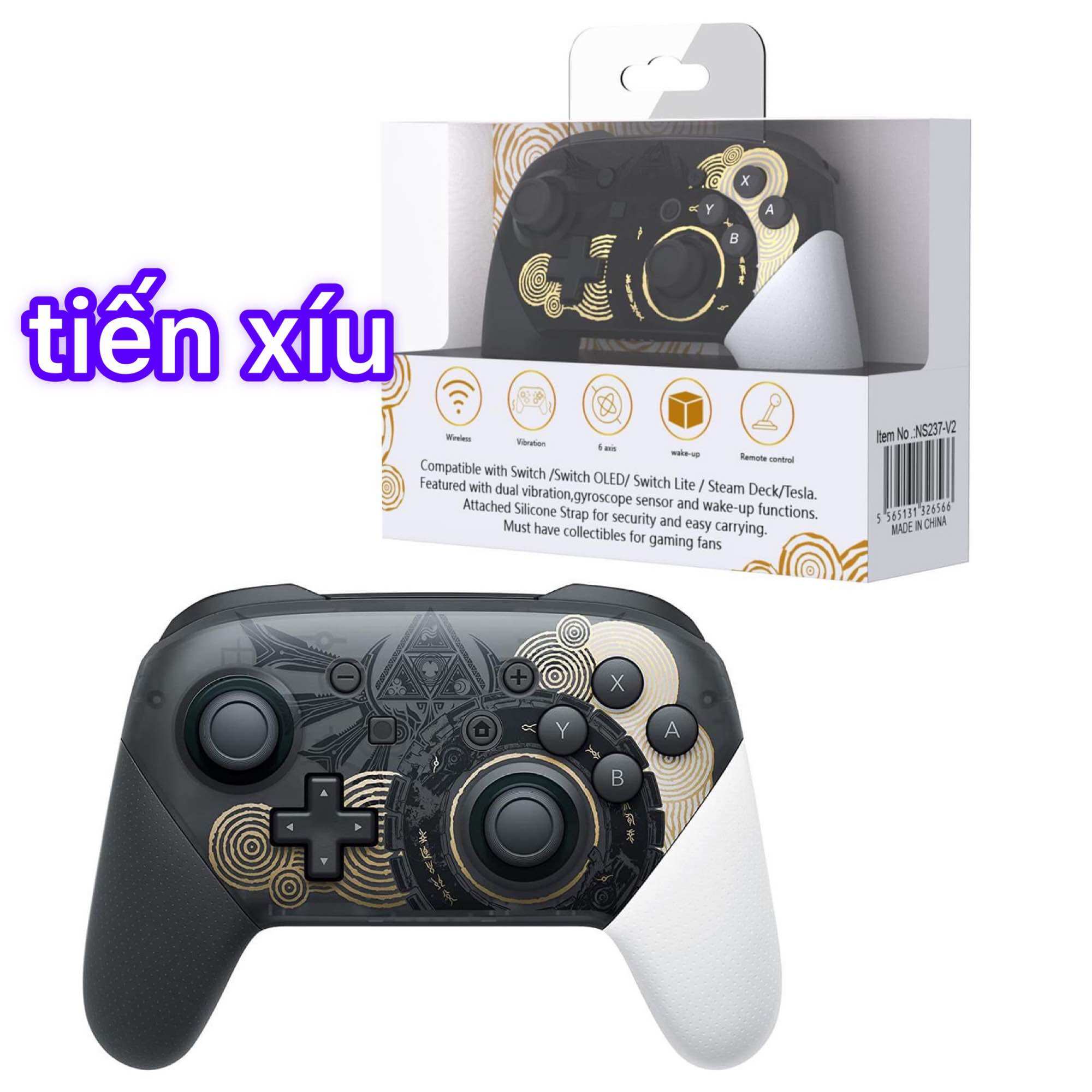 Tay cầm Zelda Pro cho SteamDeck Nintendo Switch Pc laptop tay bấm Pro controller nintendo switch oled litev1 v2 Ipega tomahawk