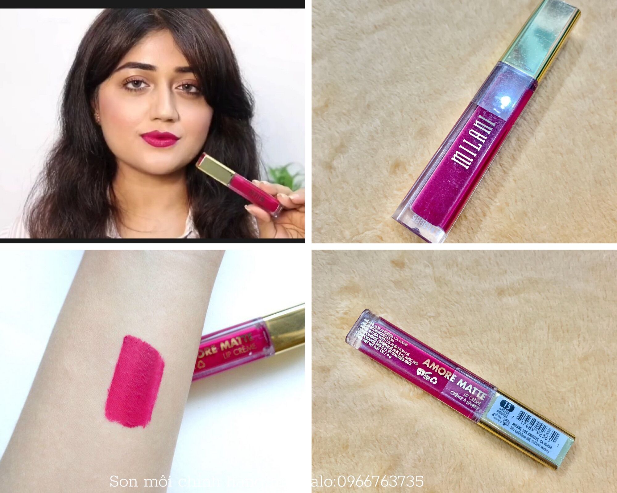 Thanh lý son môi chính hãng mỹ] son milani amore matte lipsticks chính hãng mỹ