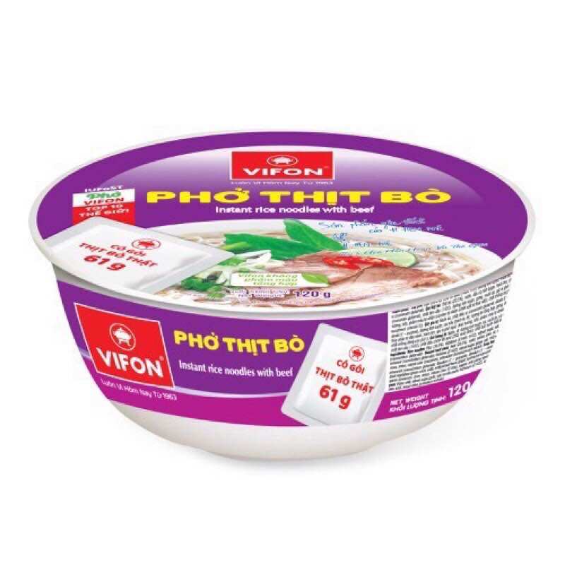 Phở bò vifon | phở gà vifon tô 120g
