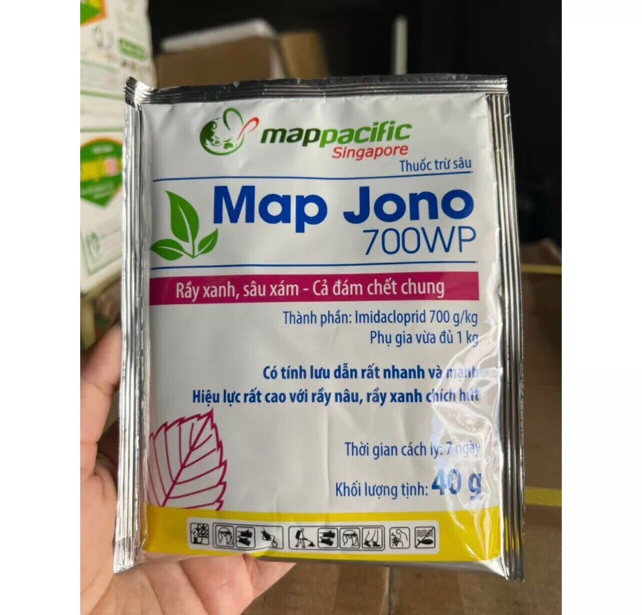 Chế phẩm Map Jono 700WP gói 40gram - Chuyên dùng diệt côn trùng chích hút