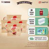 [ƯU ĐÃI THÁNG 11]Combo 4 bịch Cà phê hòa tan NESCAFÉ 3IN1 VỊ KEM SỮA Bịch 24 gói ĐẬM VỊ SỮA, CHUẨN CÀ PHÊ