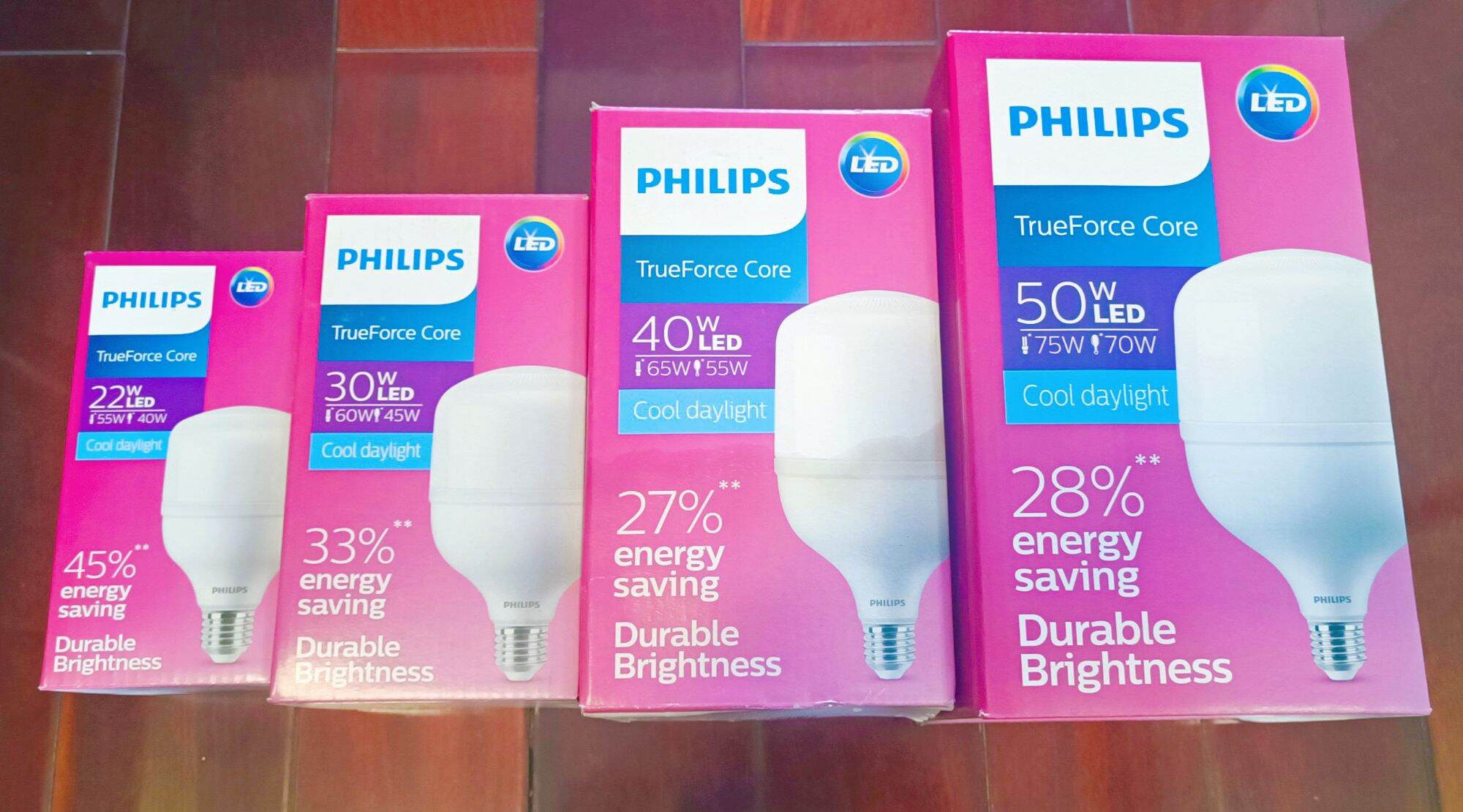 Bóng led trụ philips 22w-30w-40w-50w e27 siêu sáng - ánh sáng trắng