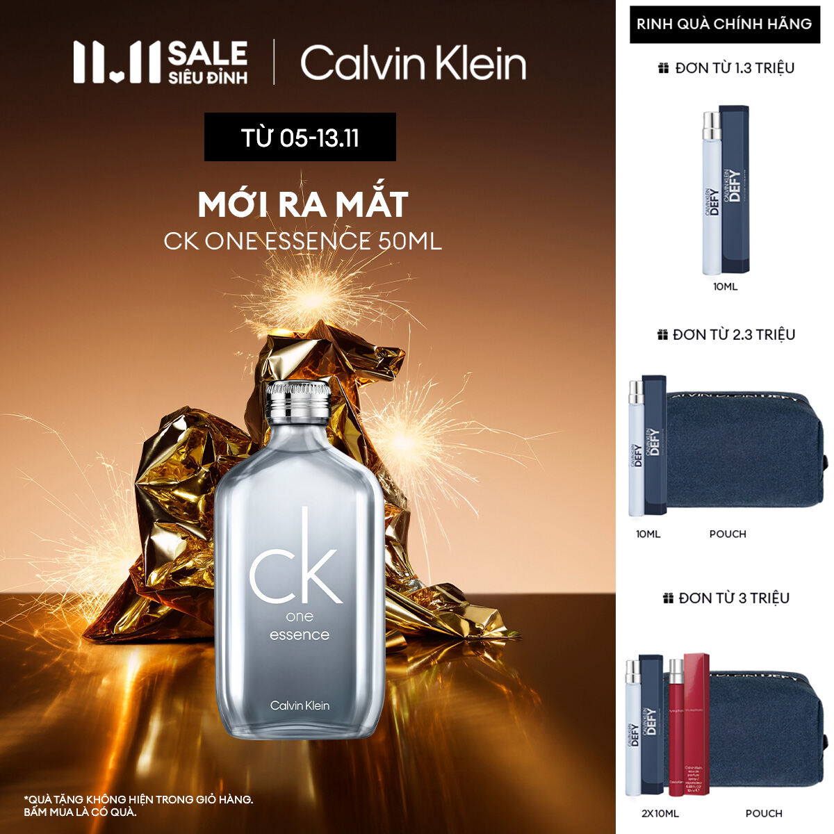 Nước hoa Nam Nữ Calvin Klein CK One Essence 50ml