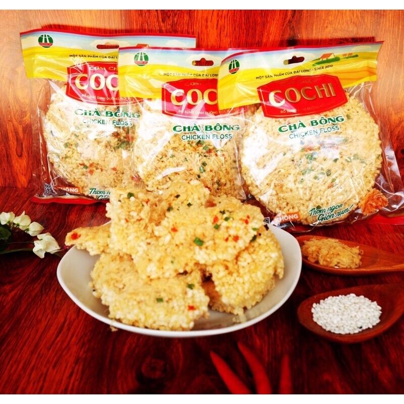 Cơm cháy chà bông Cochi 150 g, Đặc sản cơm cháy Ninh Bình, Cơm cháy Đại Long