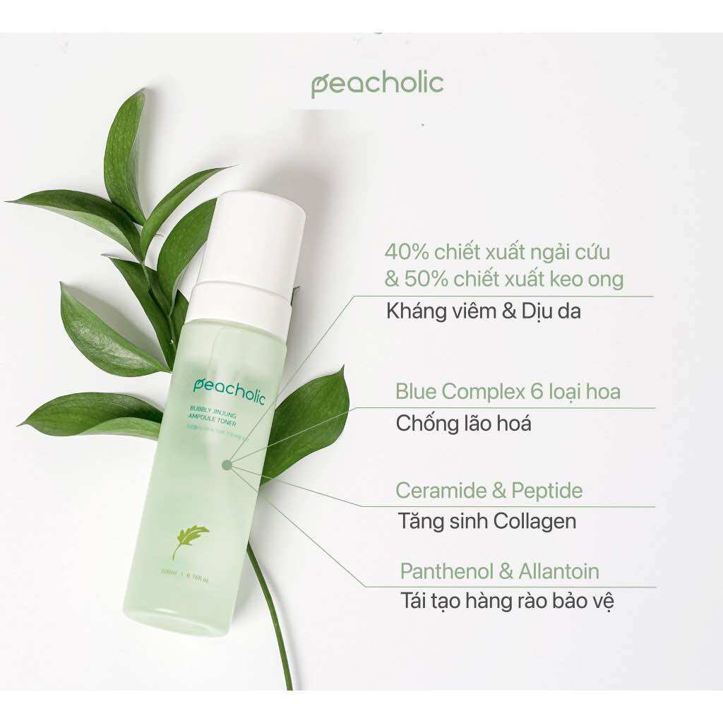 Toner Keo Ong Ngải Cứu Peacholic 200ml