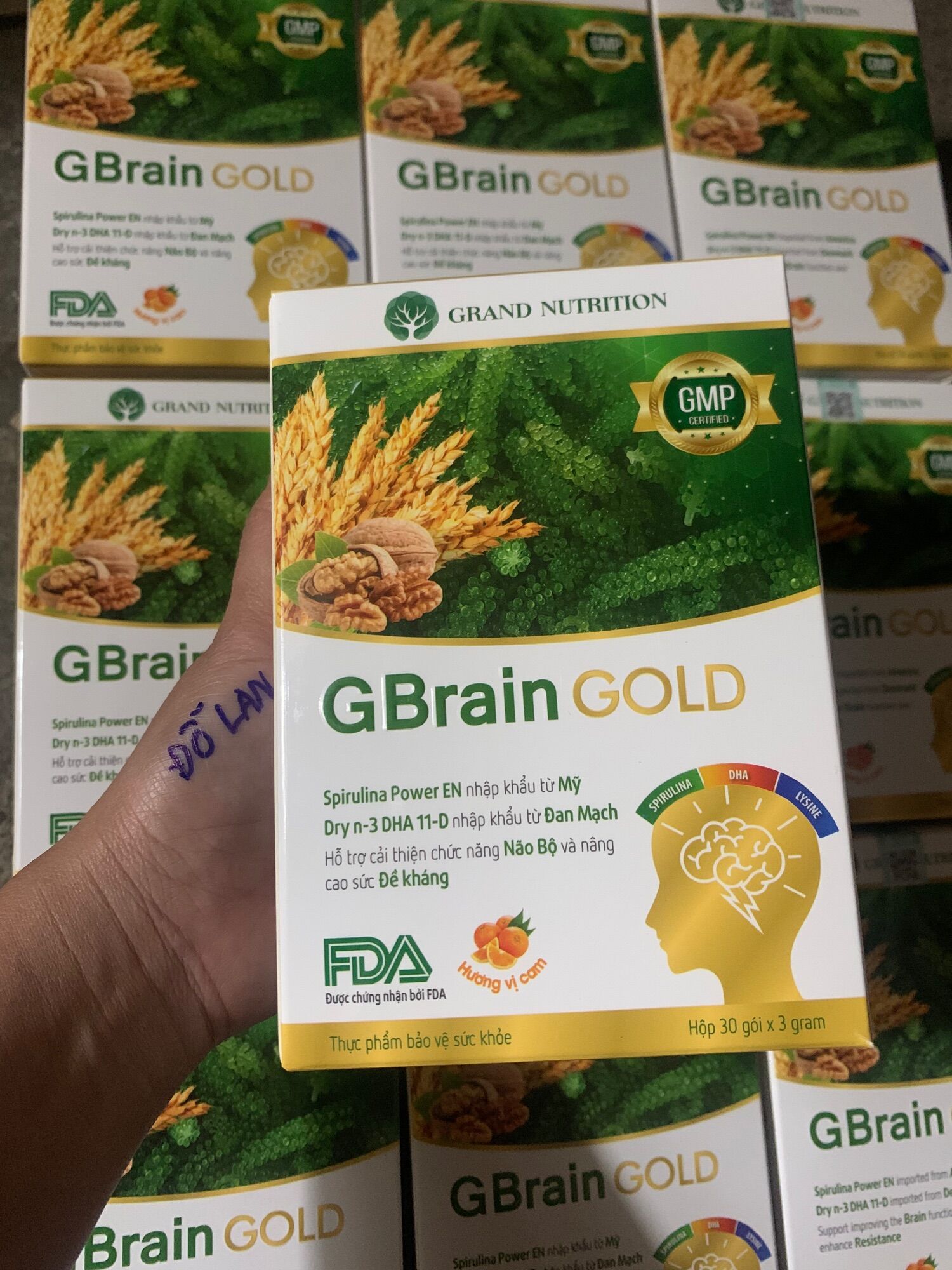 ✔️(chính hãng)cốm bổ não trẻ em gbrain gold.