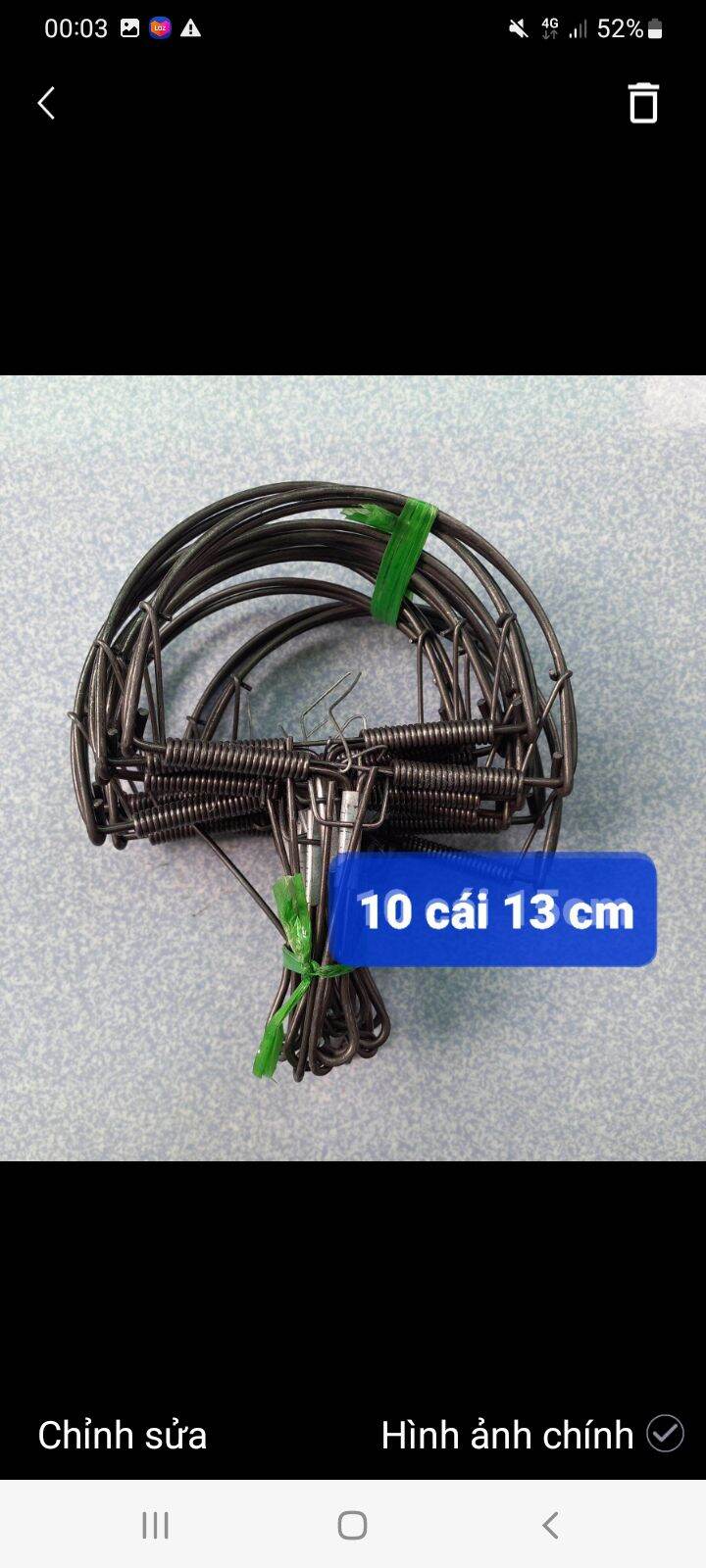 10 cái bẫy chuột hình bán nguyệt lực đập mạnh