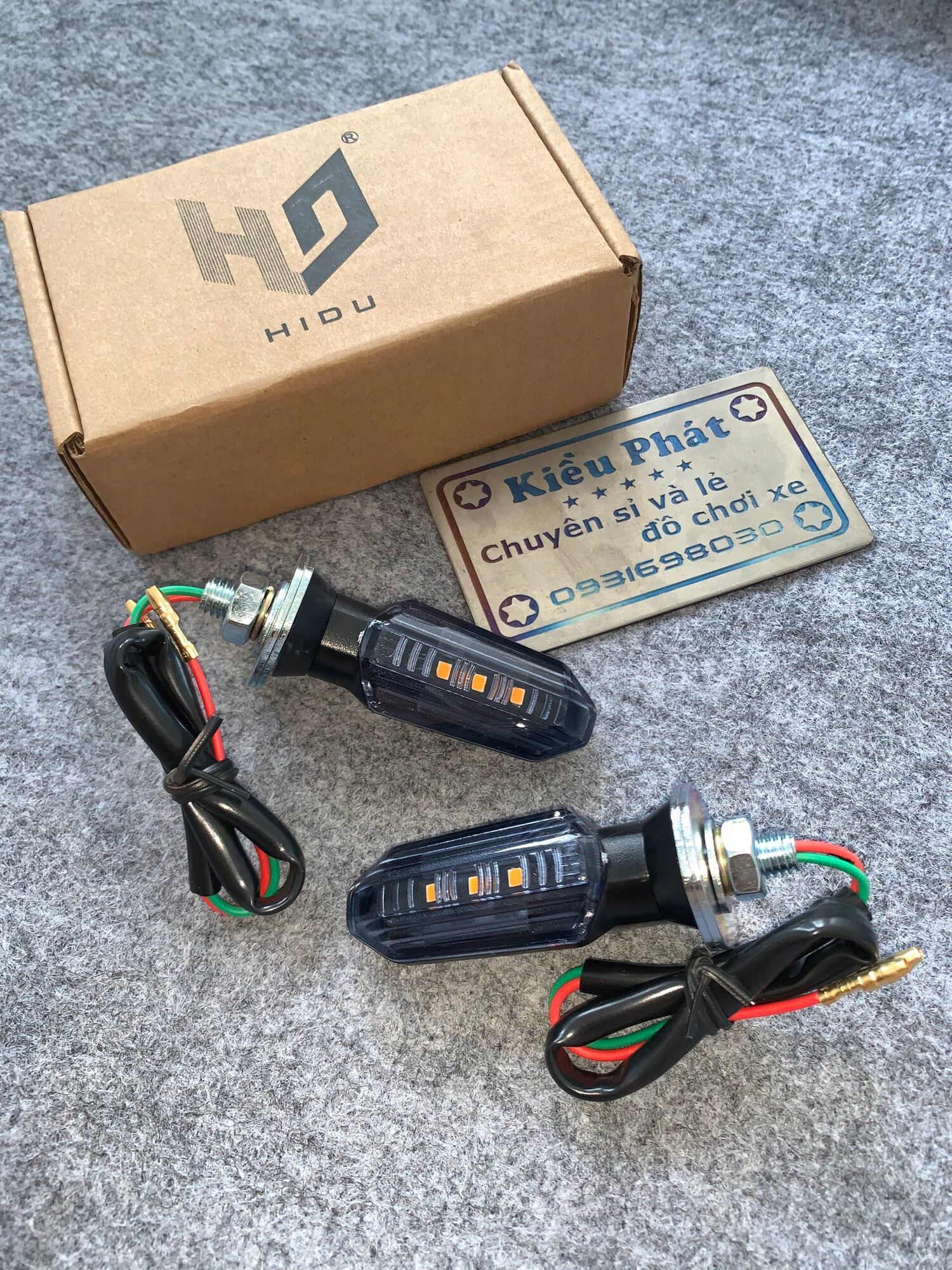 Xi Nhan Led Gắn Vario Exciter xe khác Hidu 1 Cặp
