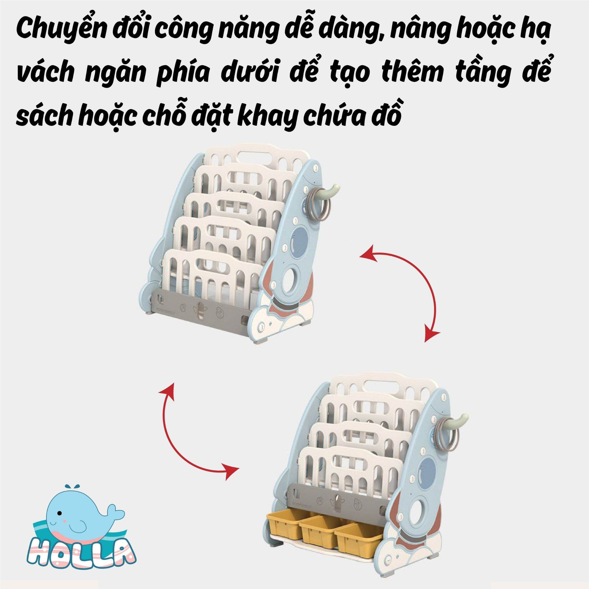 KỆ SÁCH HOLLA CHO BÉ