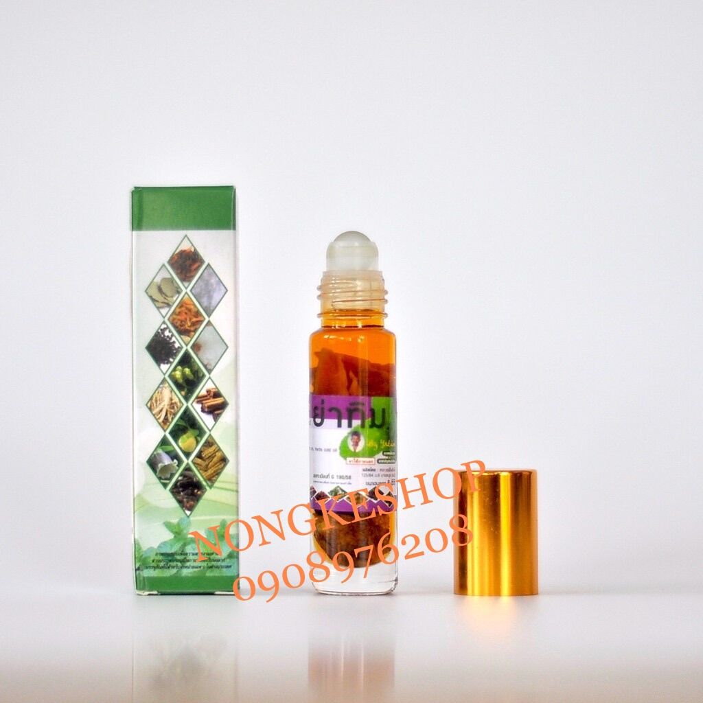 Lố 12 chai dầu lăn 13 vị thái lan