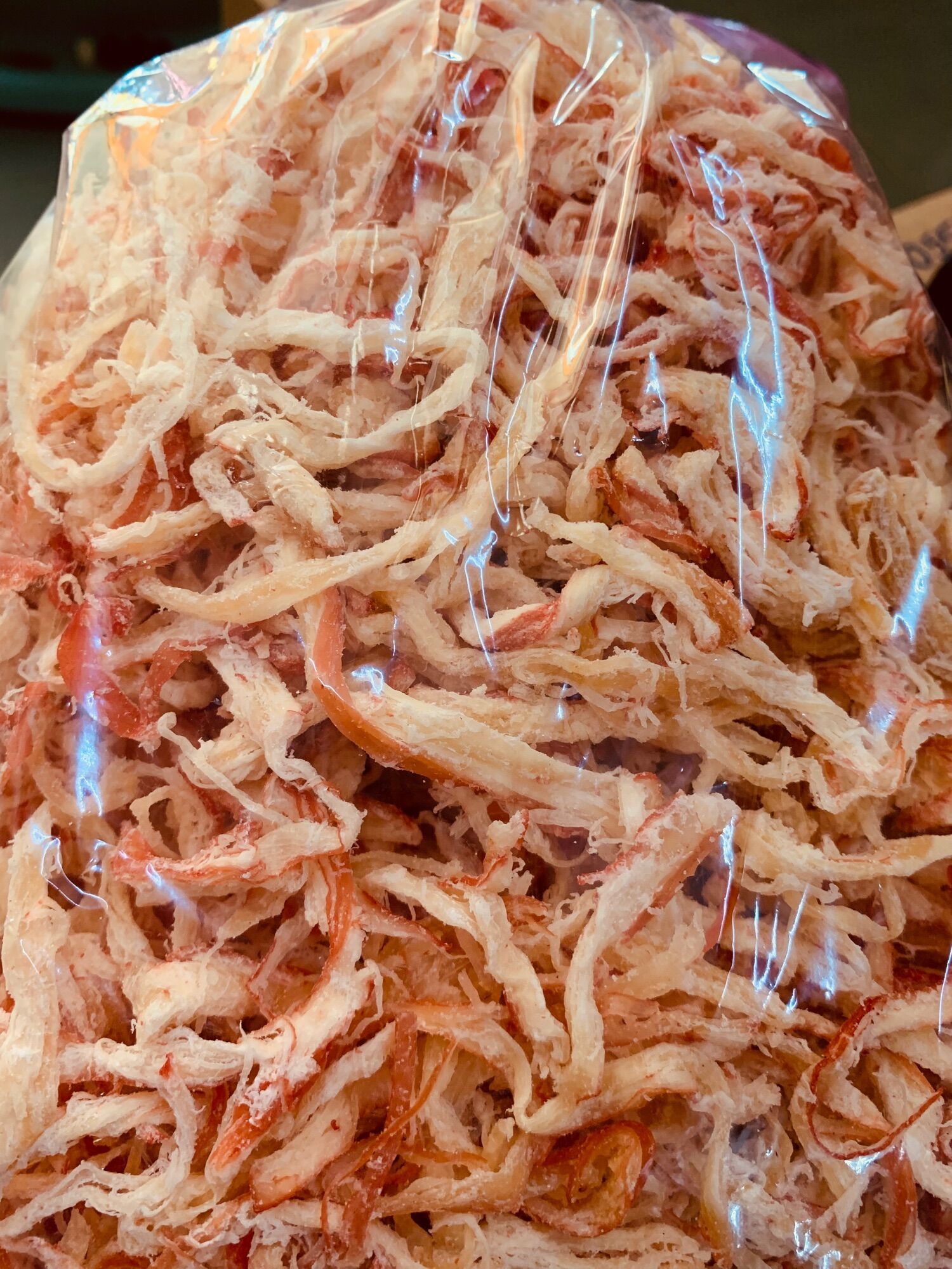 Khô mực hấp nước dừa xé sợi gói 500gr