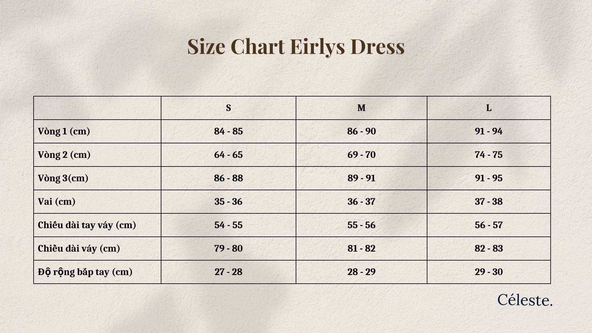 CÉLESTE - Váy Dài Tay Eirlys Dress