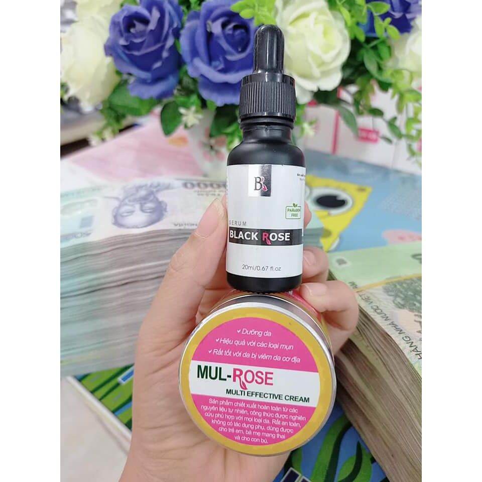 Freeship  + Quà,  Combo kem đa năng mulrose và serum blackrose dưỡng da mặt mềm mại mịn màng,  cặp đôi hoàn hảo bảo vệ da chuyên sâu,  cũng cấp độ ẩm cho da và  giúp da chắc khỏe hơn