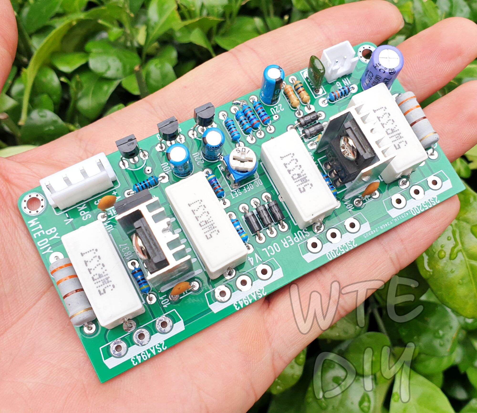 Mạch công suất 4 sò 1 kênh mini nguồn đôi