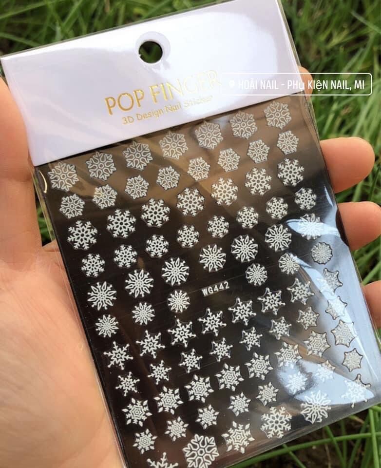 Sticker bông tuyết noel (giao mẫu ngẫu nhiên hoặc ib gửi mẫu cho shop)