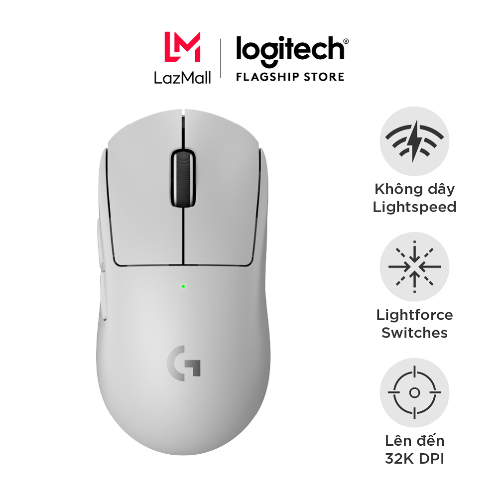 Chuột gaming Logitech G PRO X SUPERLIGHT 2 Lightspeed - Nhẹ 60g Switch LightForce Cảm biến Hero 2 DP