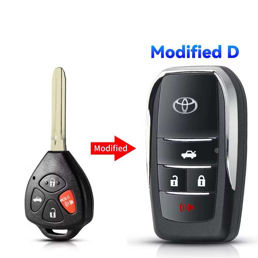 [HCM]Chìa khoá độ gập theo chìa zin xe CAMRY 4 nút
