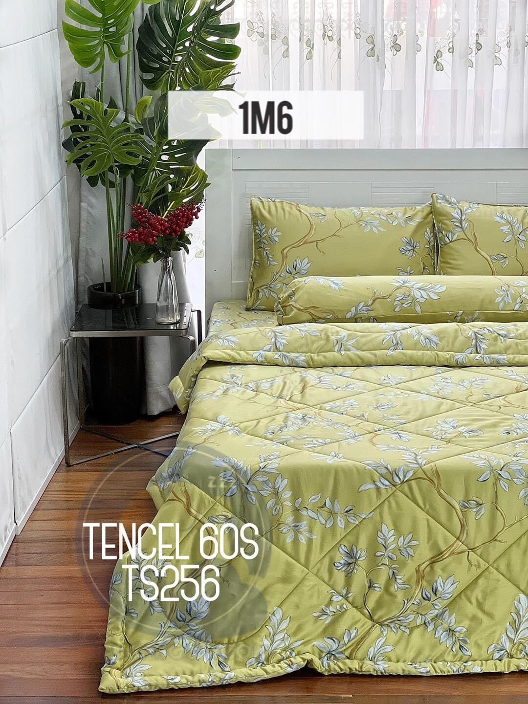 Sỉ lẻ vải lụa Tencel 60s khổ 2m5 may ga gối (sp là vải ko phải ga may sẵn)