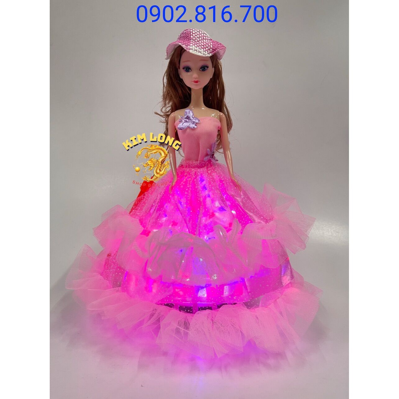 Đồ chơi lồng đèn trung thu hình búp bê có pin