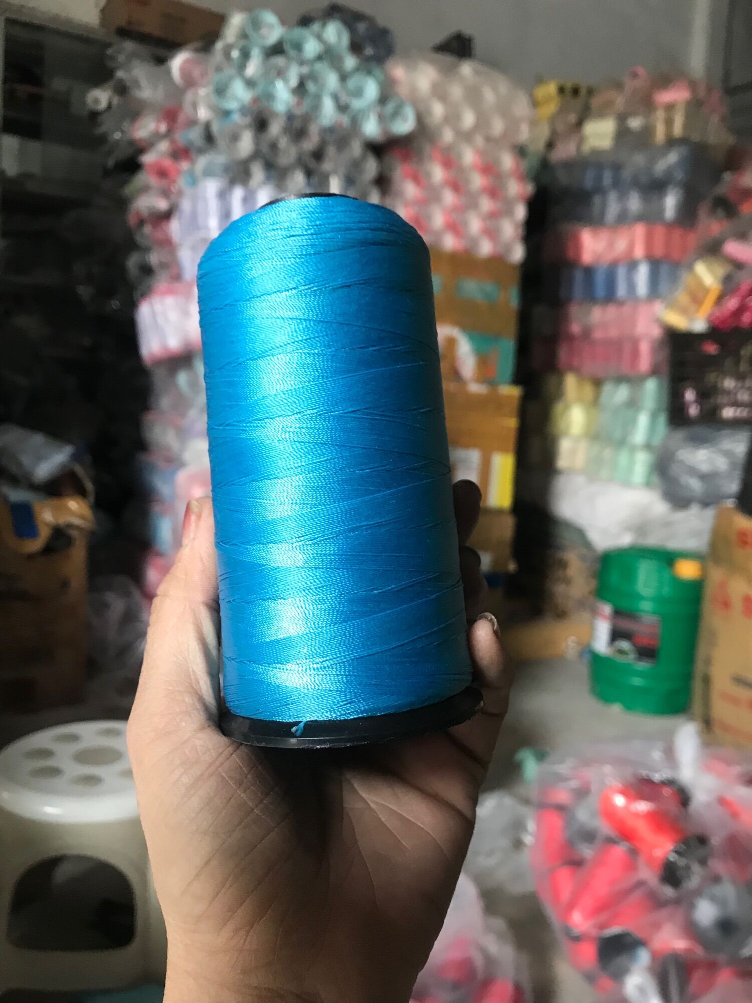 set 2 cuộn Chỉ dù nylon polyester 210D/3 ( 0,2mm) mỗi cuộn dài 2000m