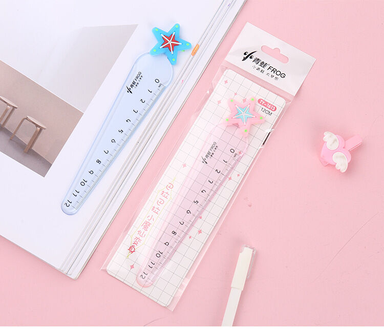 [Nhập RS0822 giảm 30k cho đơn 99k]Thước nhựa trong suốt dễ thương
