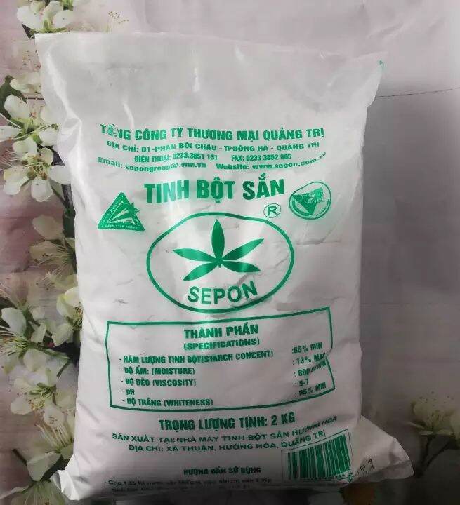 2kg tinh bột sắn làm bánh lọc, chè, nấu cháo