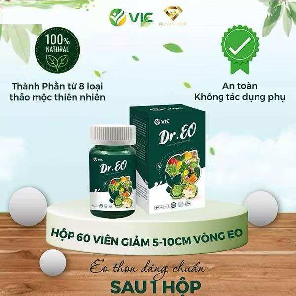 Viên uống Giảm Cân, Giảm Mỡ Bụng Dreo Hộp 60 viên Chính Hãng