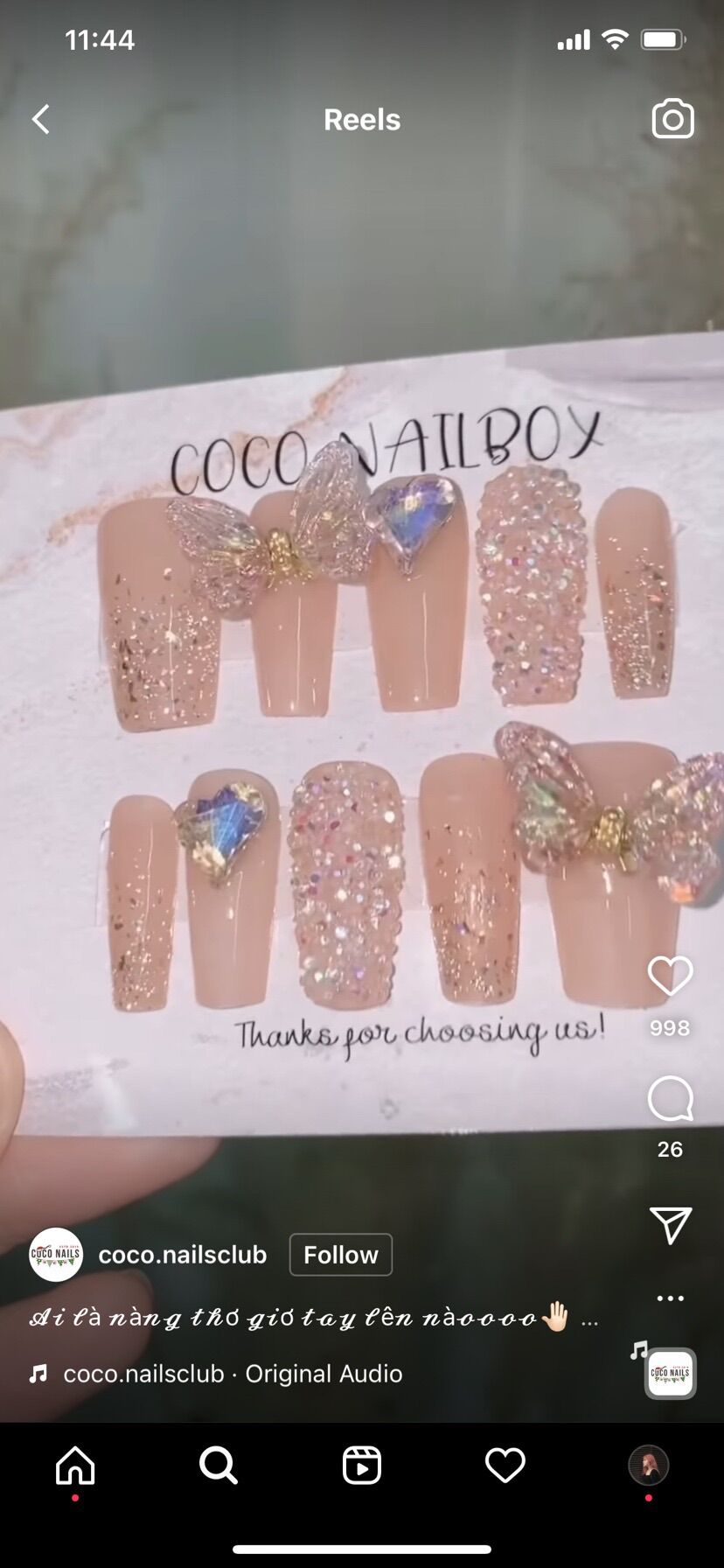 Mẫu nail khách đặt